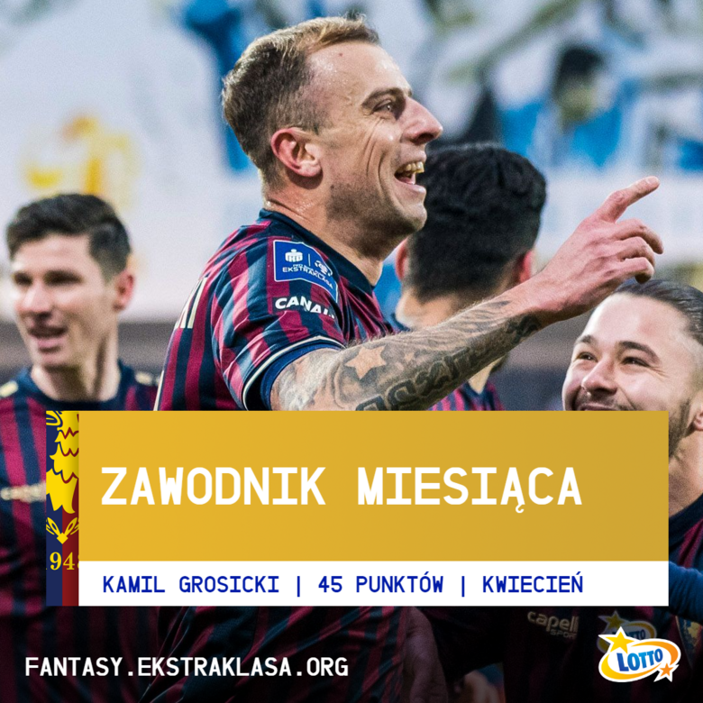 ZAWODNIK KWIETNIA - KAMIL GROSICKI