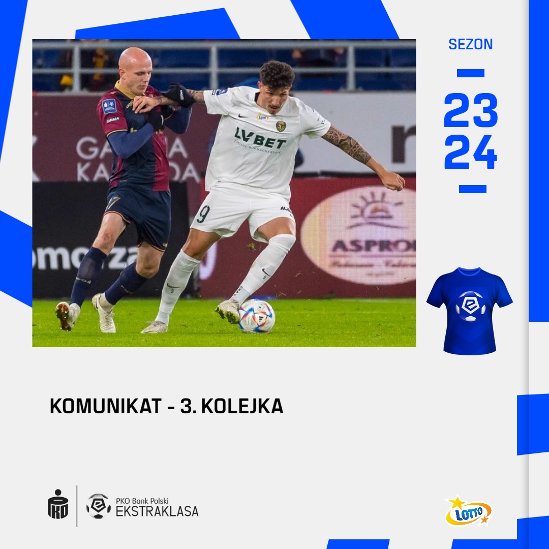 Komunikat w sprawie przełożonego meczu 3. kolejki
