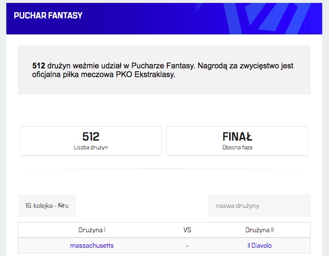 Finał PUCHARU FANTASY